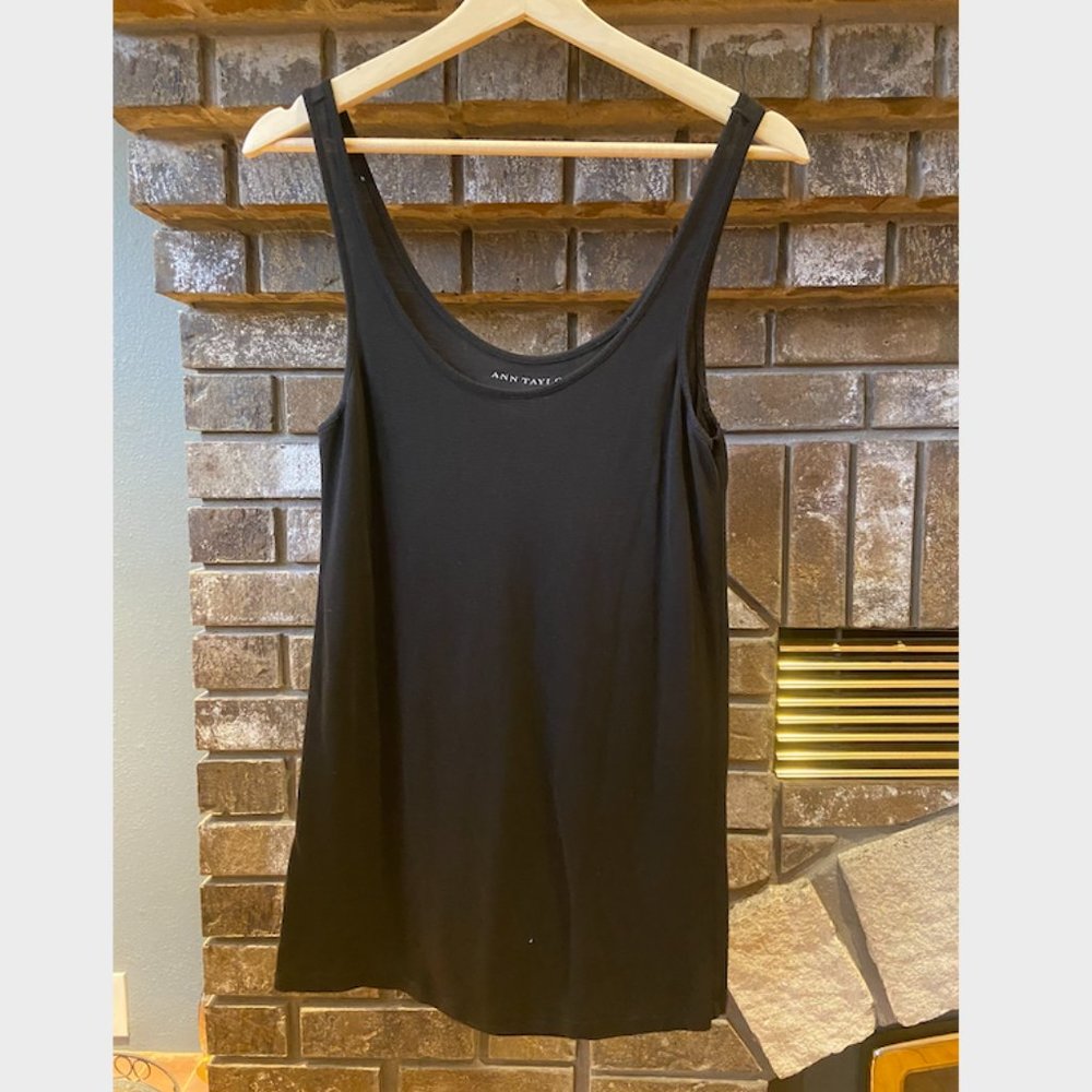 3/$25 Black Ann Taylor Casual Tank